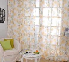 午后陽光溫馨味 15款百元內(nèi)黃色窗簾，點亮家居柔色時光